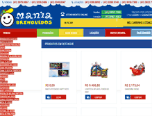 Tablet Screenshot of maniabrinquedos.com.br